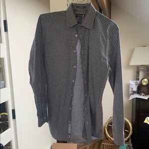 Nordstrom Black and White Casual Button Down Shirt